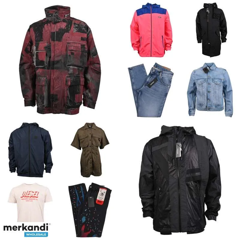 Lote de almacenamiento DIESEL MIX | Colección Primavera/Verano | Ropa para hombres y mujeres | 45 piezas (AE14)