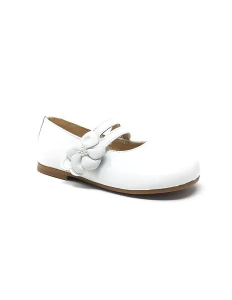 mercedita charol blanco de velcro