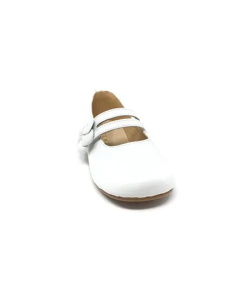 mercedita charol blanco de velcro