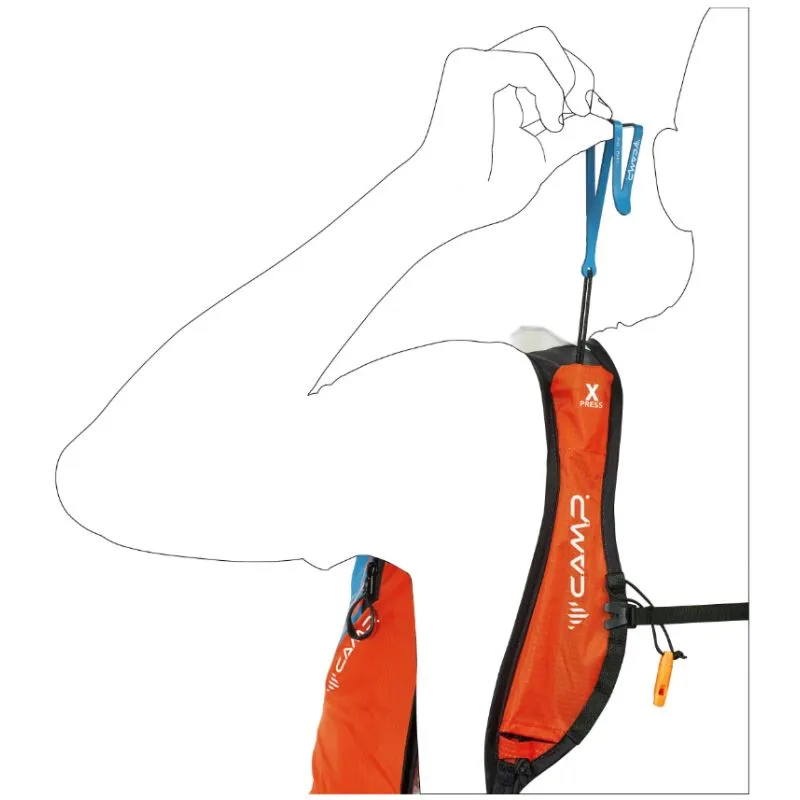 Mochila de esquí de travesía Camp RAPID RACING (Black) 20 L