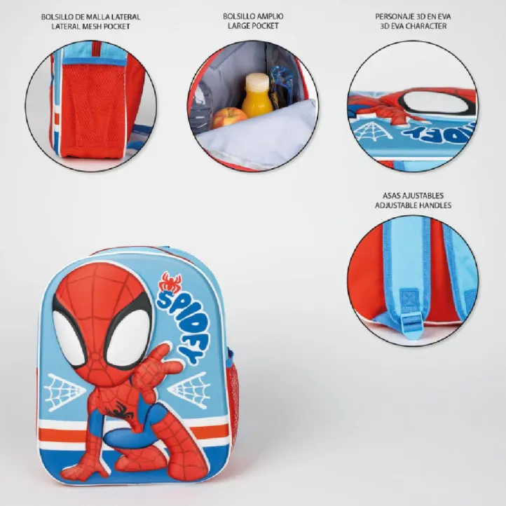 Mochilas Cerda 3D Spidey con rejilla lateral