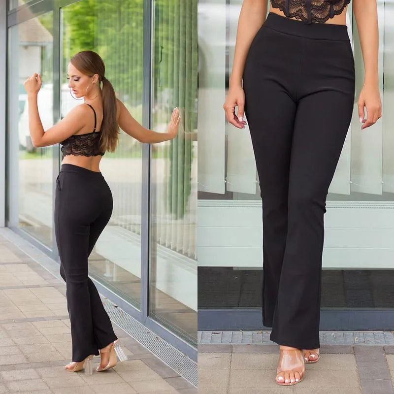 Moda Pantalón Acampanado Negro