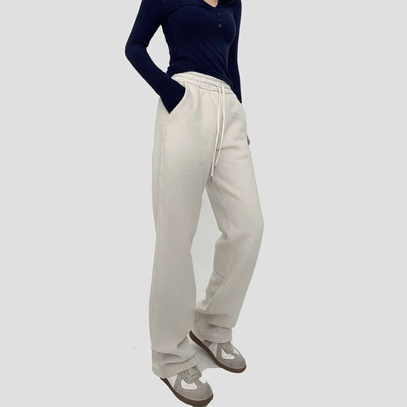 Pantalones de algodón de algodón de algodón de algodón de patas de lana
