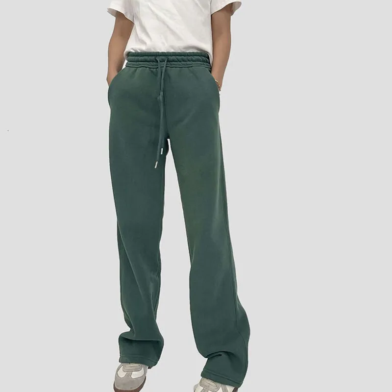 Pantalones de algodón de algodón de algodón de algodón de patas de lana