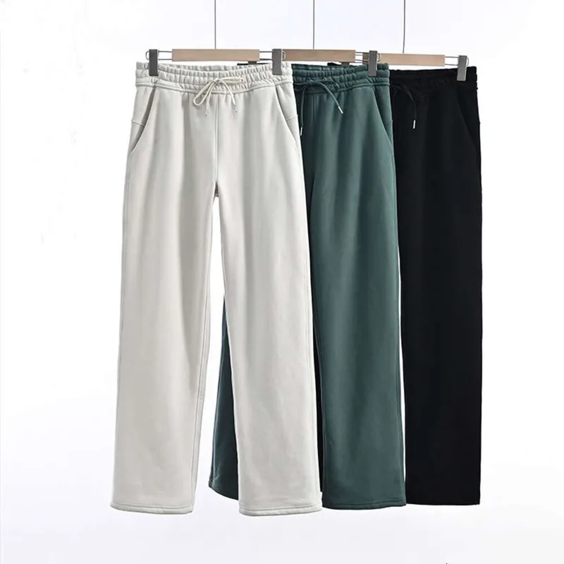 Pantalones de algodón de algodón de algodón de algodón de patas de lana