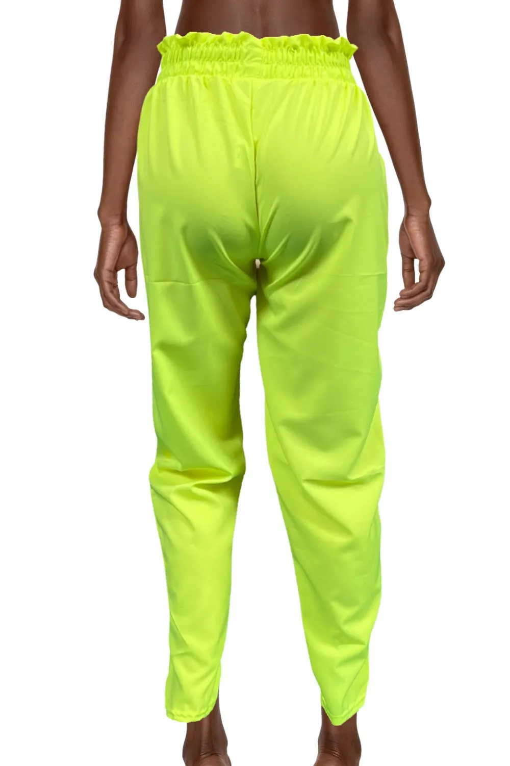 Pantalones fluidos de neón