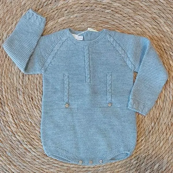 Pelele Ranita punto tricot bebé PECESA 