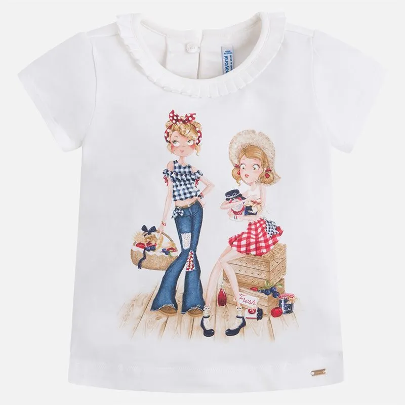 Playera Estampado Dibujo Para Niña Mayoral