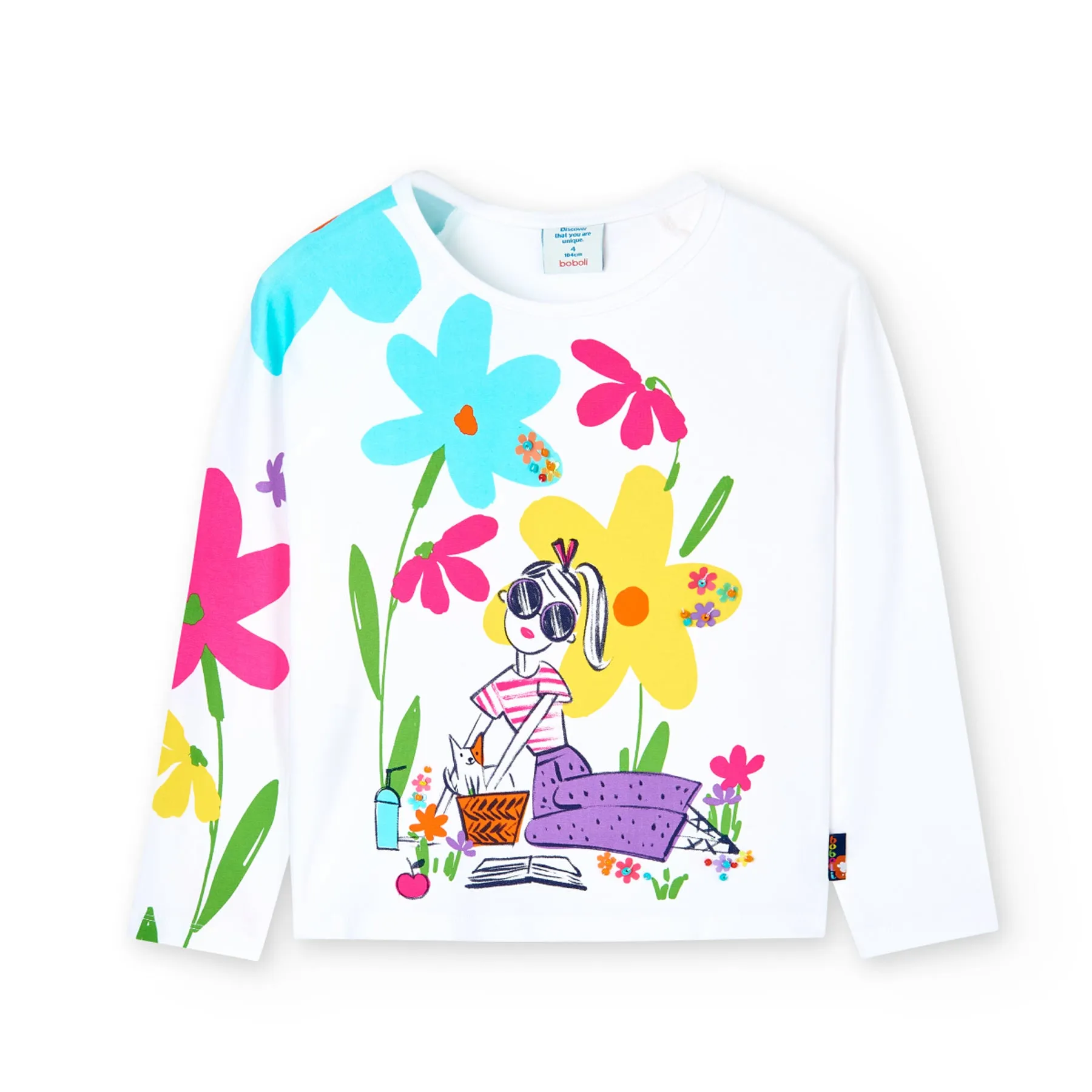 Playera Estampado Fashion Para Niña BOBOLI