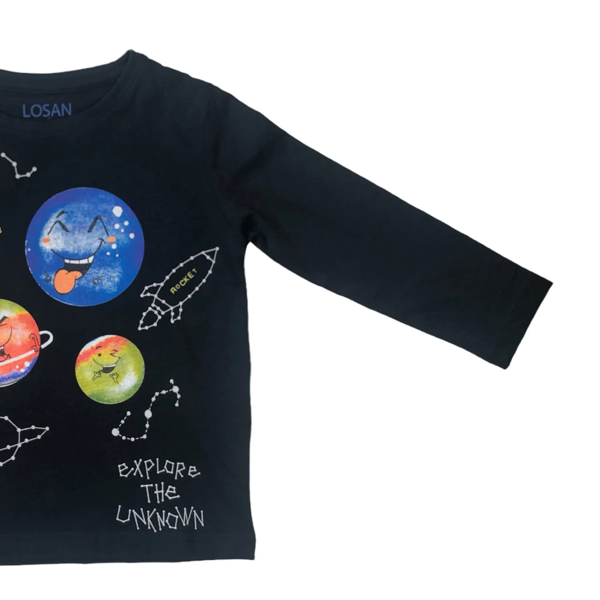 Playera Estampado Planetas para niño Losan