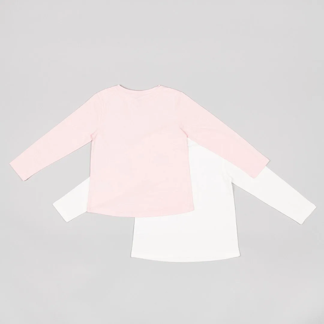 Playera manga larga 2 piezas 