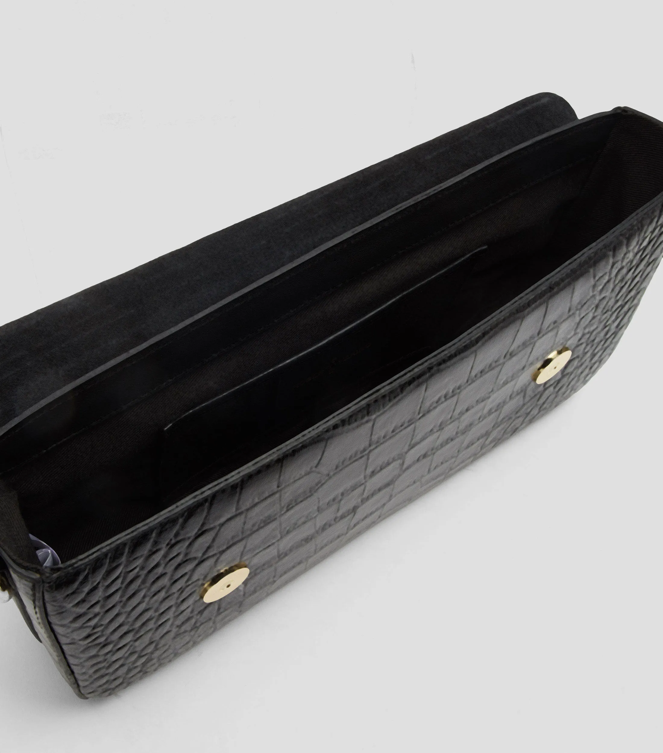 Roberto Verino Bolso shoulder en piel Negro Miranda Animalskin Mujer