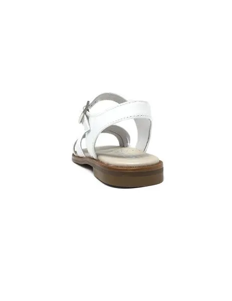 sandalia charol blanco combinado