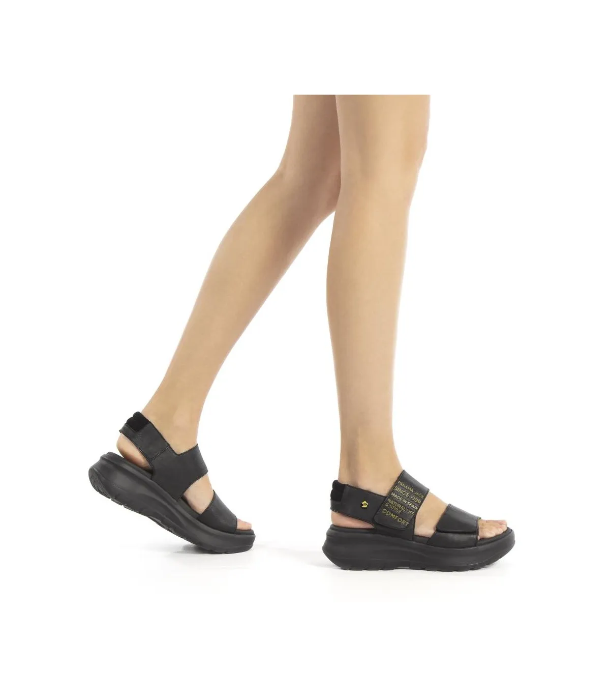 Sandalia para mujer con cierres de velcro