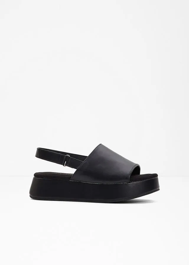 Sandalias de plataforma Negro