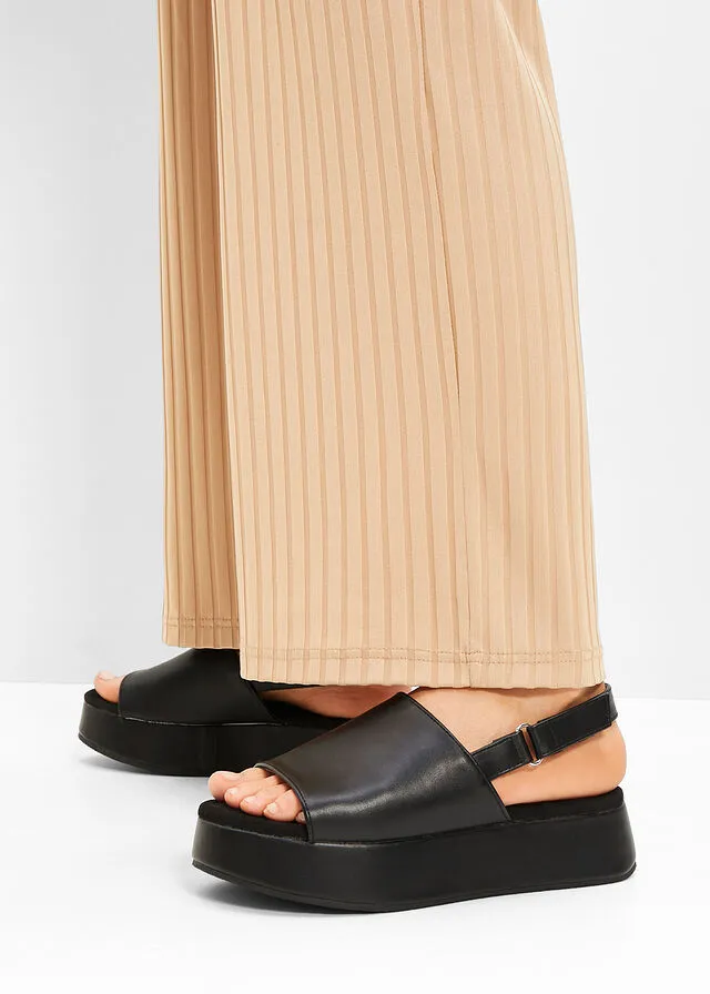 Sandalias de plataforma Negro