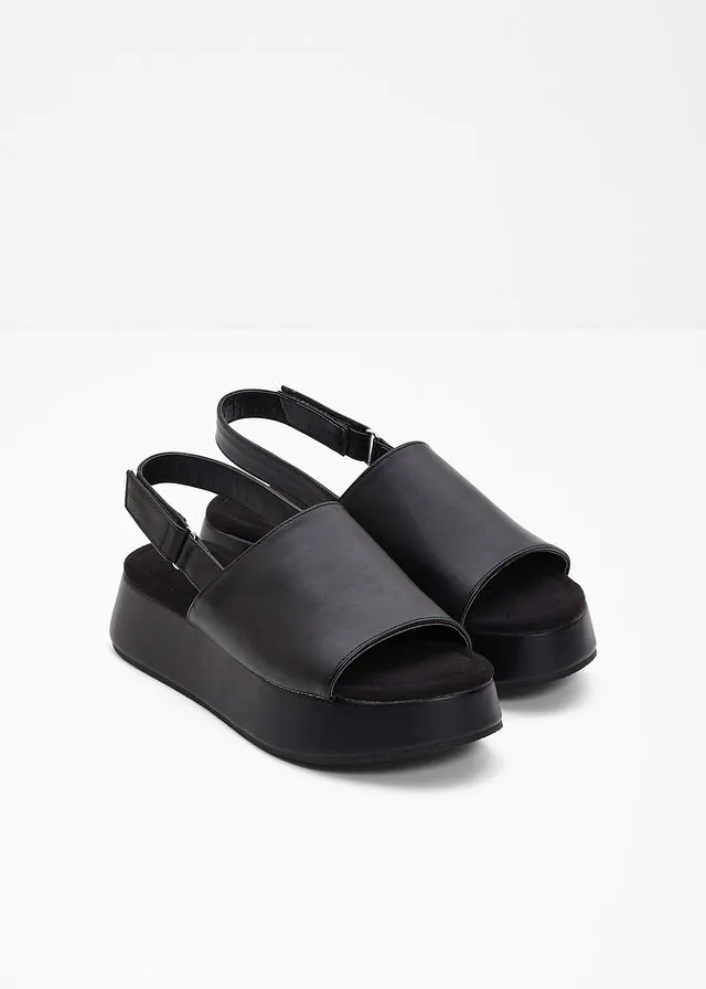 Sandalias de plataforma Negro