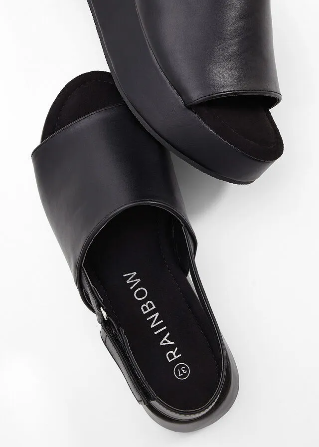 Sandalias de plataforma Negro