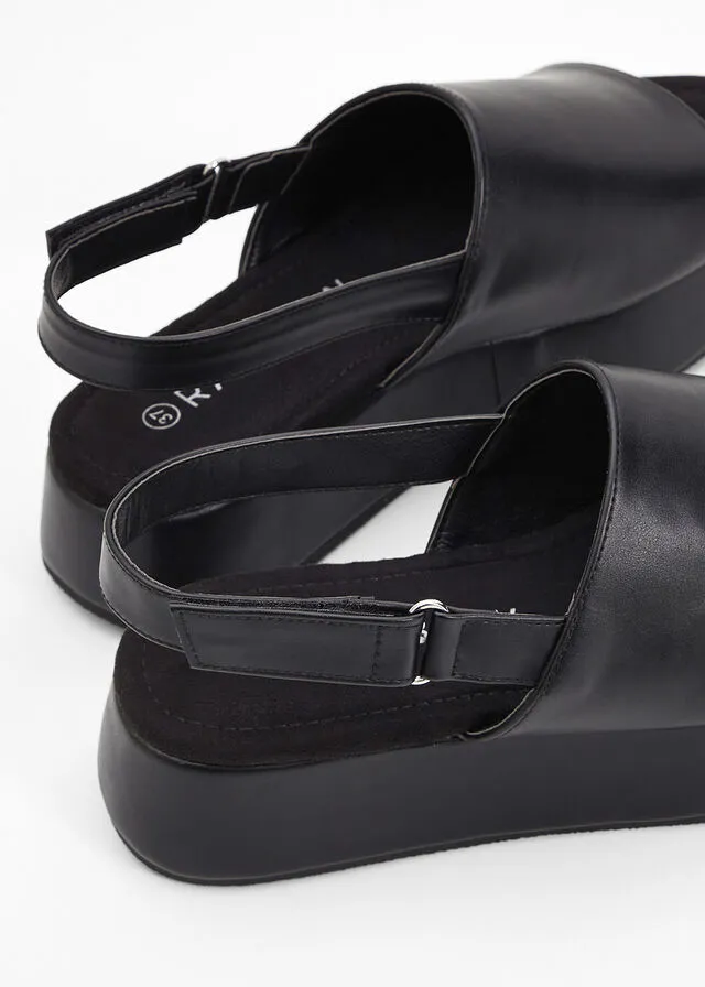 Sandalias de plataforma Negro