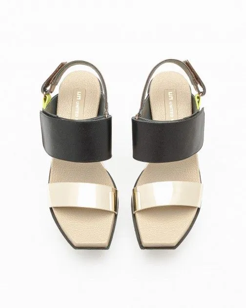 Sandalias de plataforma United Nude Delta Wedge Sandal Bronce