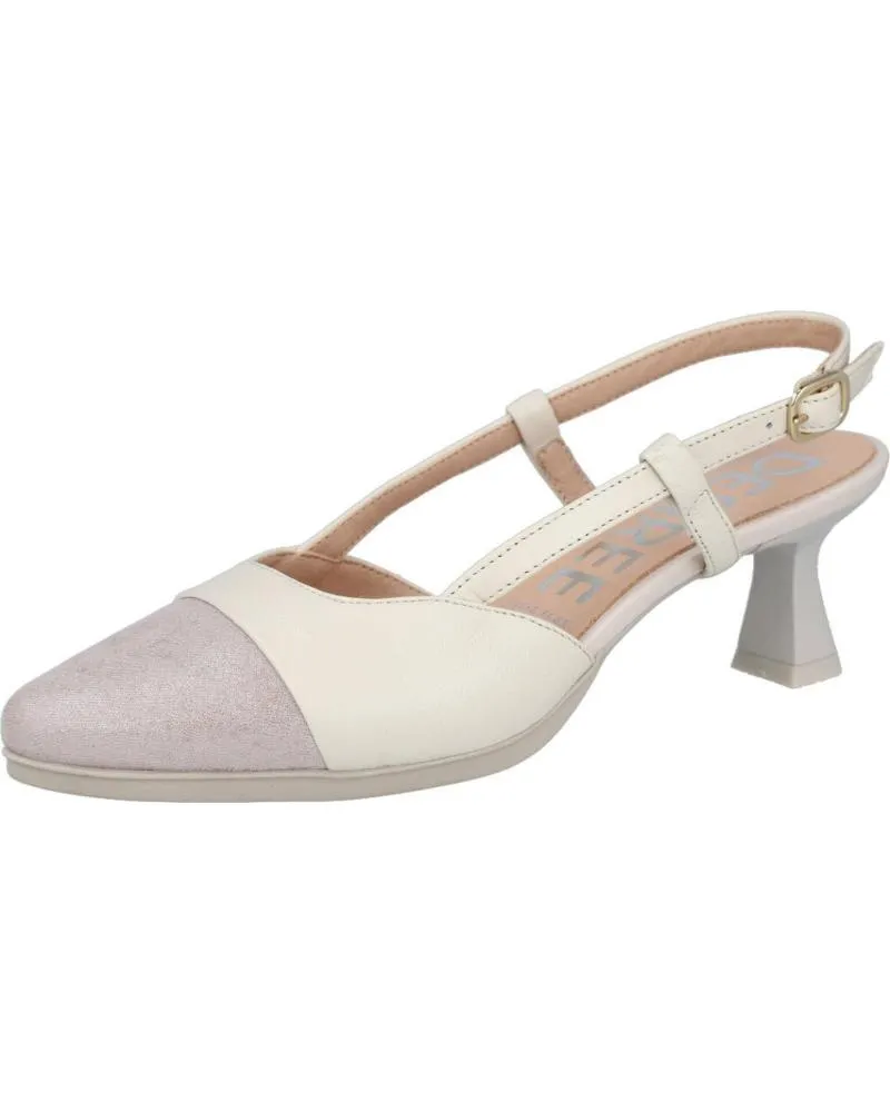Sandalias DESIREÉ  de Mujer DESIREE MAIA25 ZAPATOS DE PIEL CON TACON BAJO PARA MUJER  BEIGE