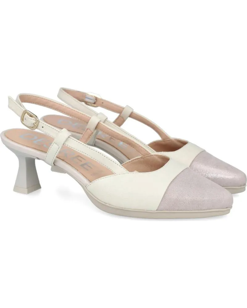 Sandalias DESIREÉ  de Mujer DESIREE MAIA25 ZAPATOS DE PIEL CON TACON BAJO PARA MUJER  BEIGE