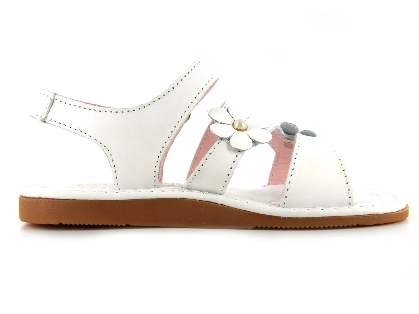 Sandalias Kinder 6615 Blanco Para Niña