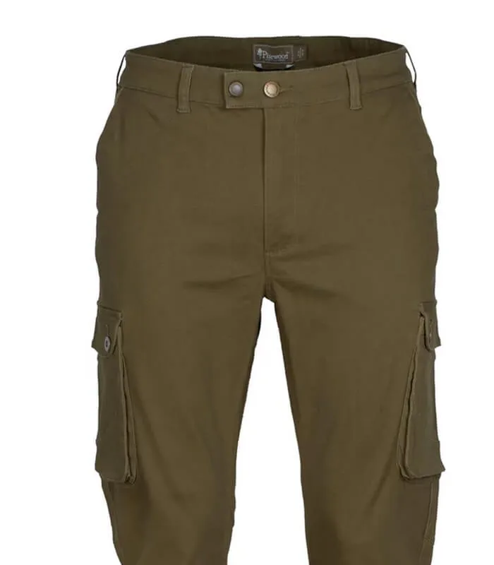 Serengeti pantalones de algodón moss green