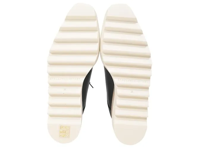Stella Mc Cartney Zapatos de plataforma con cordones Elyse de Stella McCartney en cuero sintético negro 