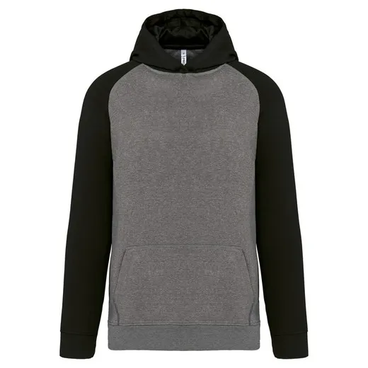 Sudadera bicolor con capucha para niños