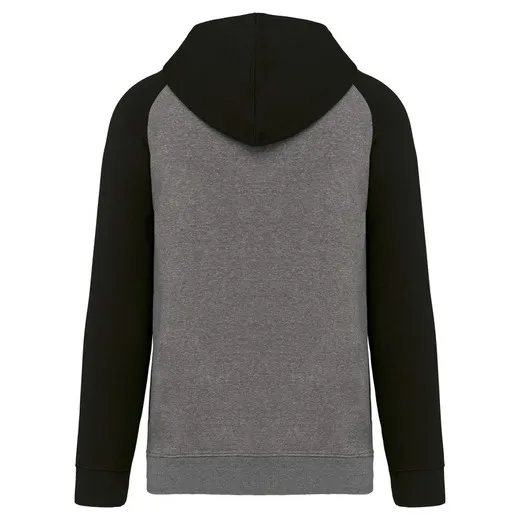 Sudadera bicolor con capucha para niños