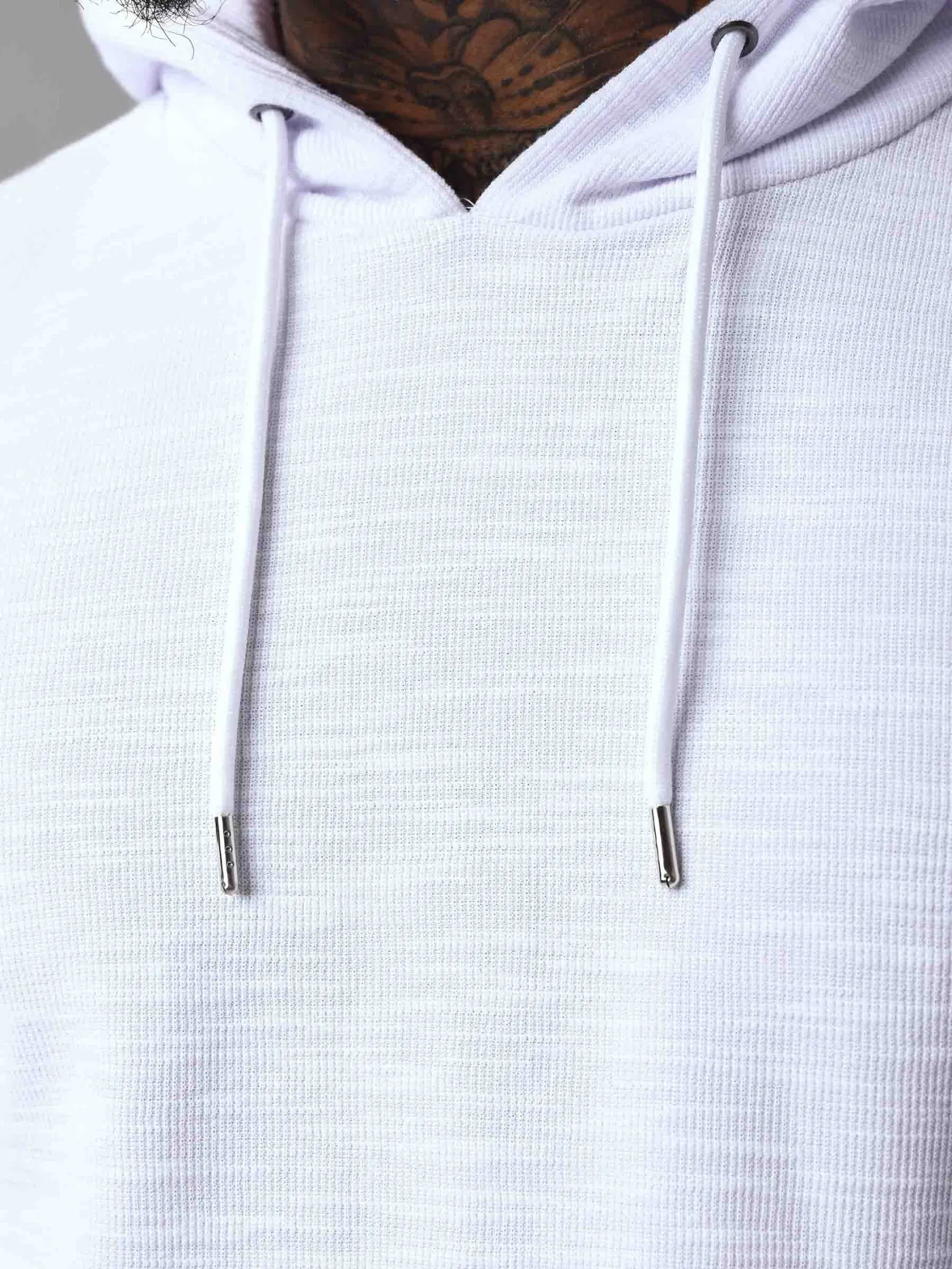 Sudadera con capucha efecto jaspeado
