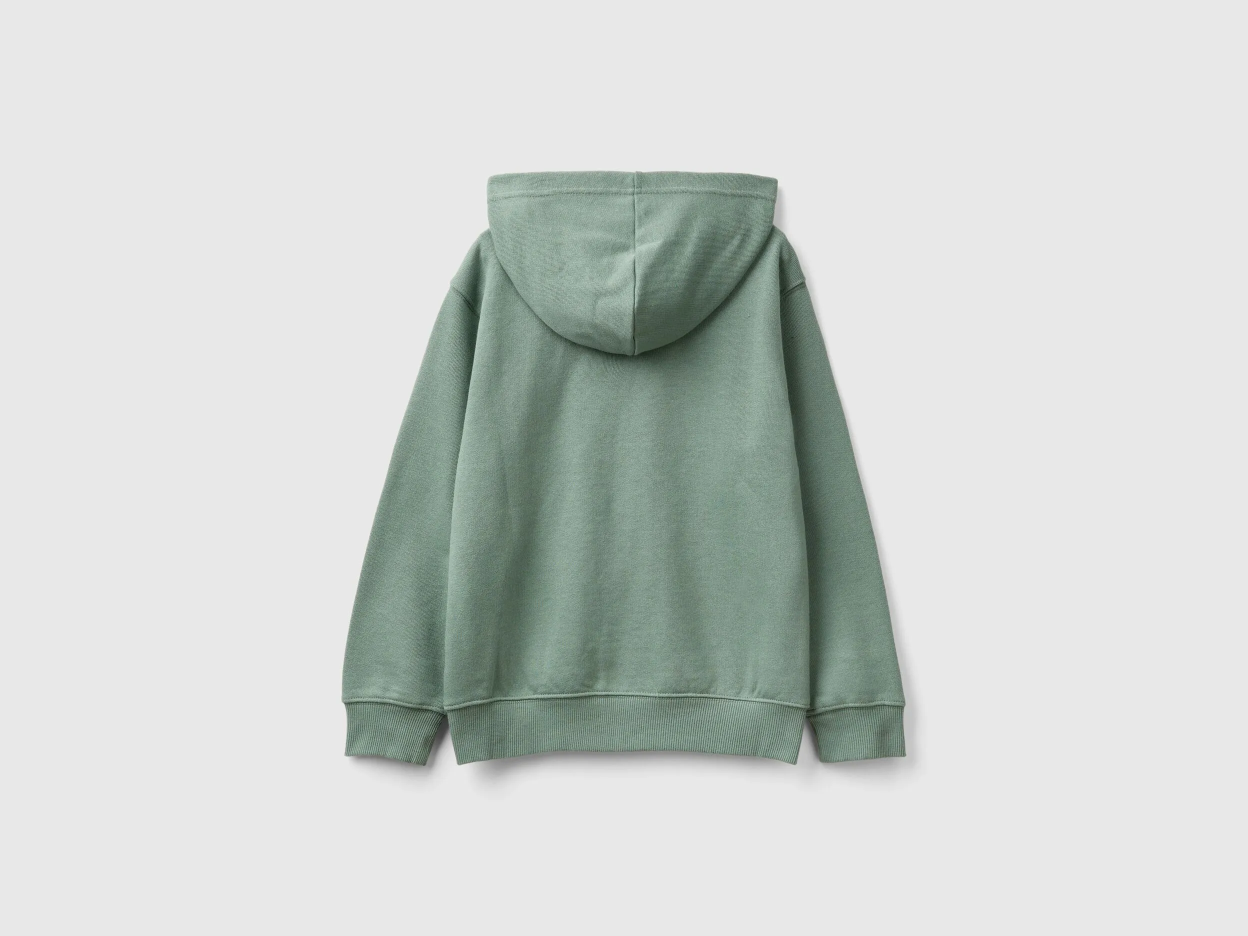 Sudadera con cremallera y bordado de logotipo