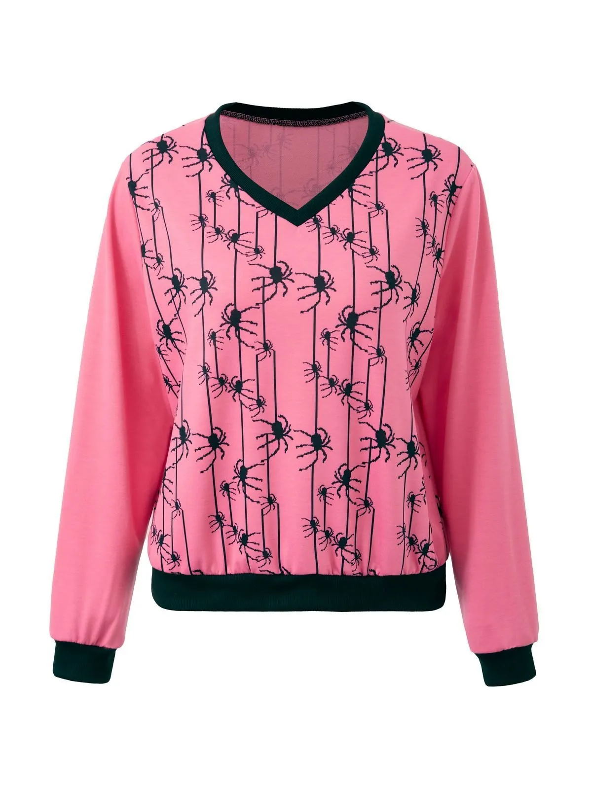 Sudadera sin capucha Araña con cuello en V