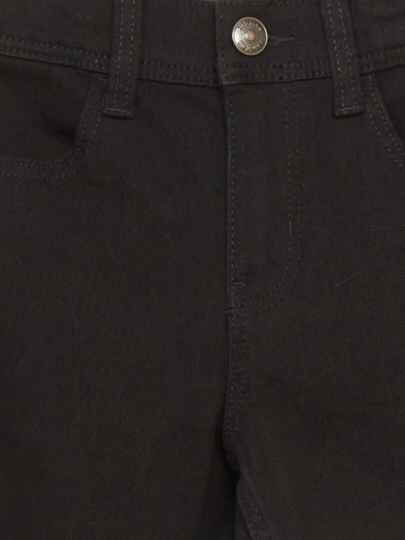VAQUERO SKINNY CON CINTURA AJUSTABLE  NEGRO