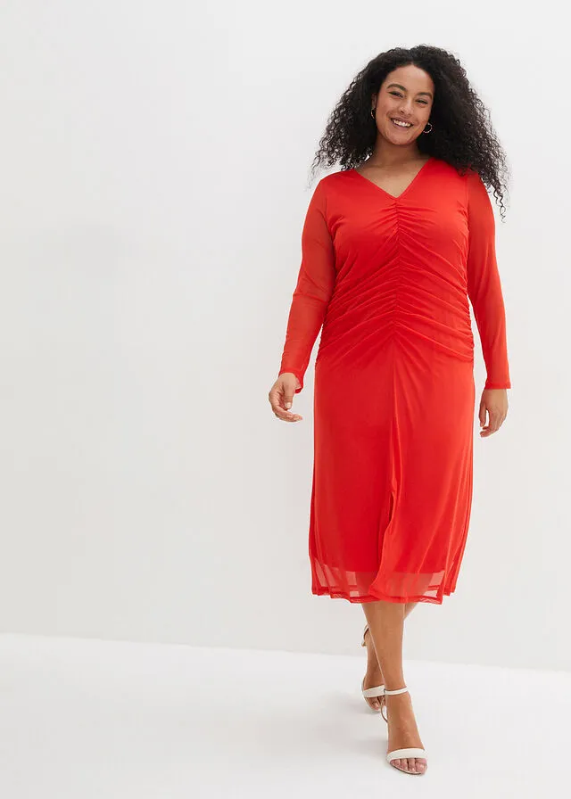 Vestido de algodón fresa