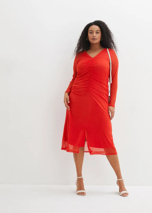 Vestido de algodón fresa