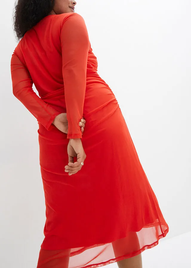 Vestido de algodón fresa
