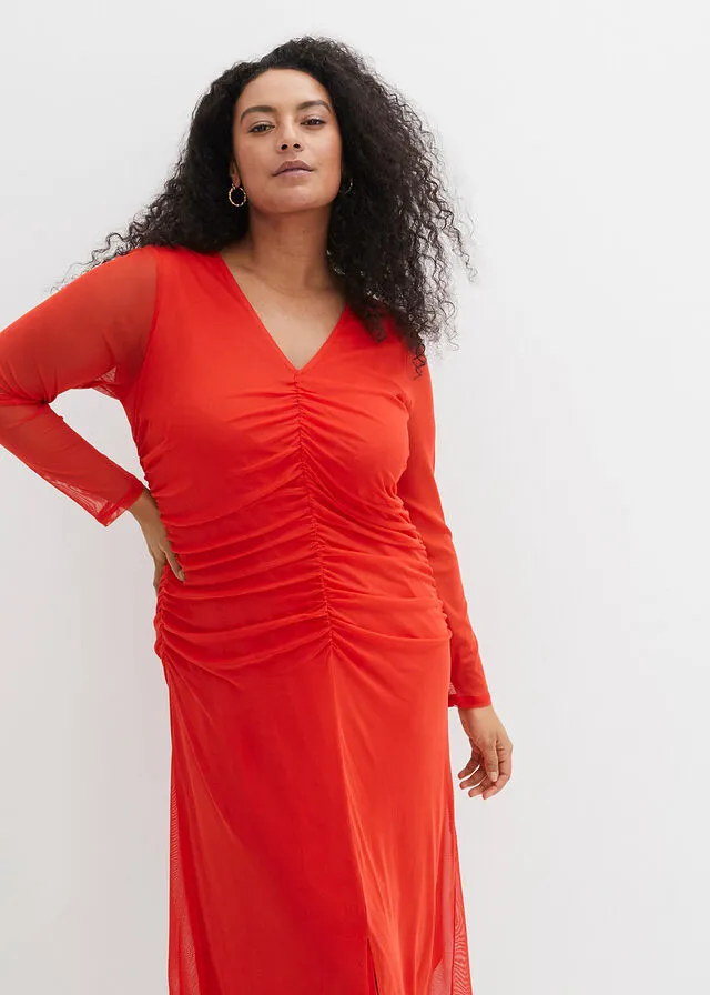 Vestido de algodón fresa