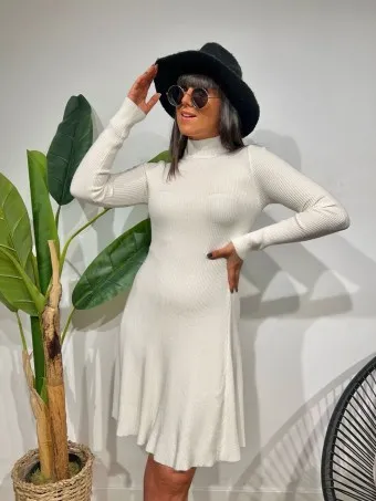 Vestido Punto Skater MYSORE Crudo