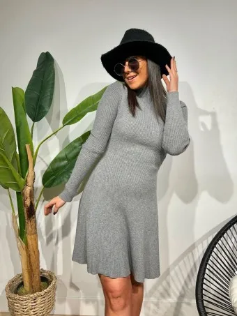 Vestido Punto Skater MYSORE Gris