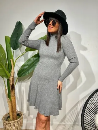 Vestido Punto Skater MYSORE Gris
