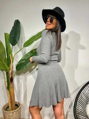 Vestido Punto Skater MYSORE Gris