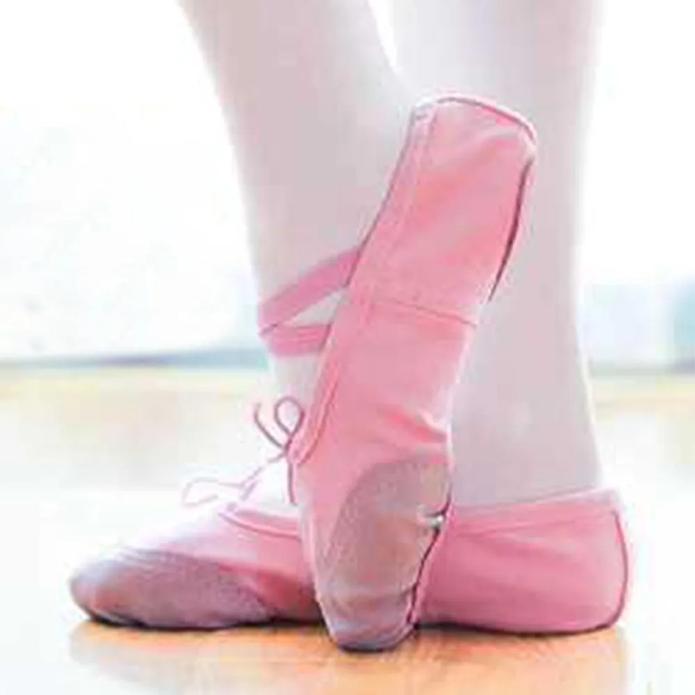 Zapatilla de ballet para bebés auténtica premium / zapatos de ballet para niños pequeños / niños pequeños