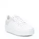 Zapatillas deportivas Refresh blancas de diferentes texturas con cordones