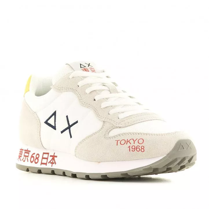 Zapatillas deportivas SUN68 blancas inspiradas en Japón