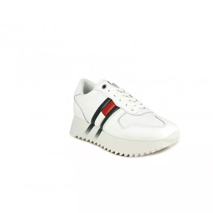 Zapatillas deportivas Tommy Hilfiger blancas de cordones con  plataforma