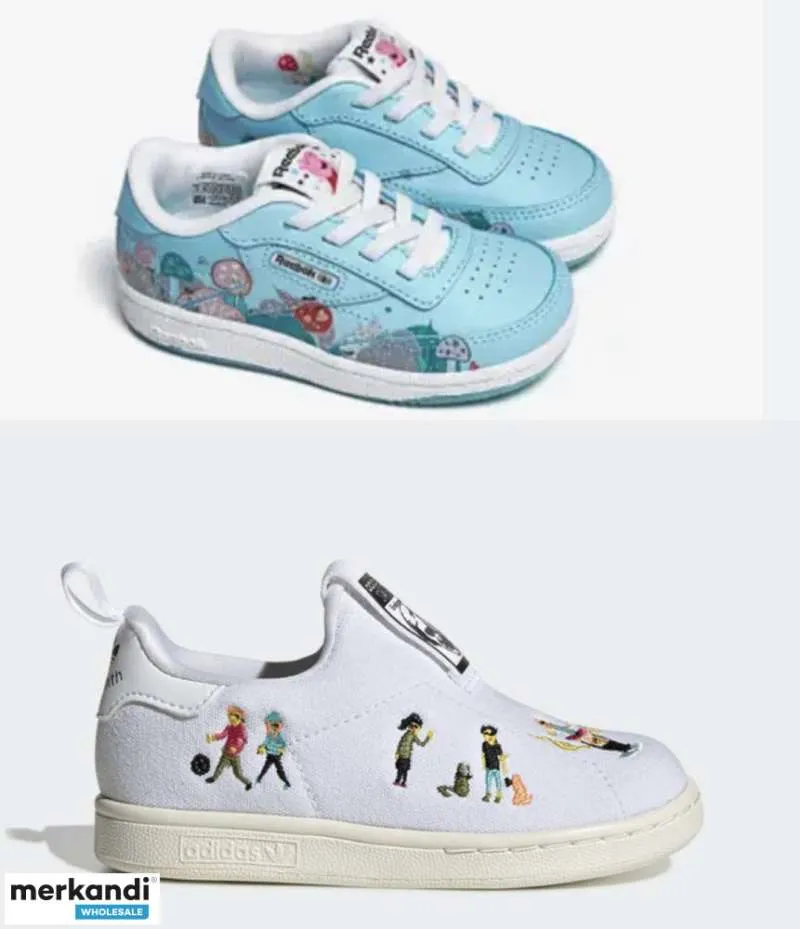 ZAPATILLAS PARA NIÑOS, ADIDAS Y REEBOK, STOCK 4, DISPONIBLE 8 STOCKS