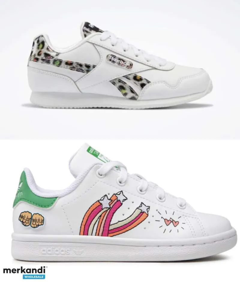 ZAPATILLAS PARA NIÑOS, ADIDAS Y REEBOK, STOCK 4, DISPONIBLE 8 STOCKS