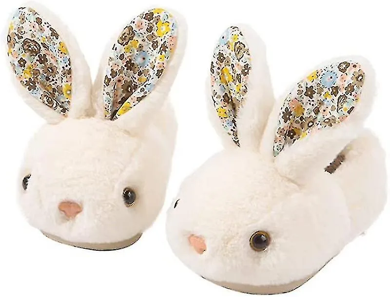 Zapatillas para niñas niños pequeños zapatos de casa para niños pequeños lindos con diseño de conejito Zapatillas de interior de